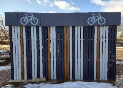 Велопарковка на 72 места, 10x4,7 м